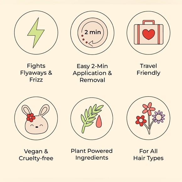 INSERT NAME HERE INH QUICK STICK HAIR ESSENCE  HAIR MASCARA Fly away Frizz Tamer - Picture 10 of 16